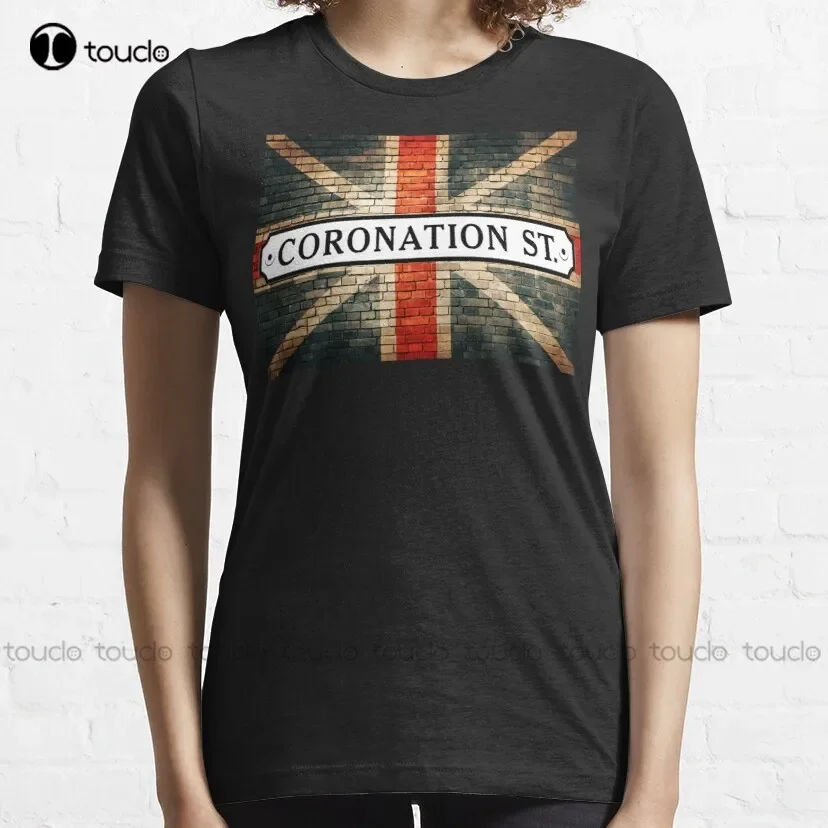Coronation - Corrie!- Streets Emmerdale Classic T-Shirt Mens Black Tshirt Custom Aldult Teen Unisex Fashion Funny New Xs-5Xl New