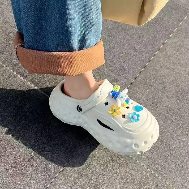 لطيف الكرتون إكسسوارات الأحذية البلاستيكية لينة المطاط حذاء زهرة DIY اكسسوارات الأحذية الملحقات