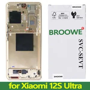 Bilashmart Top notch quality 6.73 AMOLED Display Xiaomi 12S Ultra LCD Touch Screen Digitizer Repair Parts Mi 12S Ultra Display