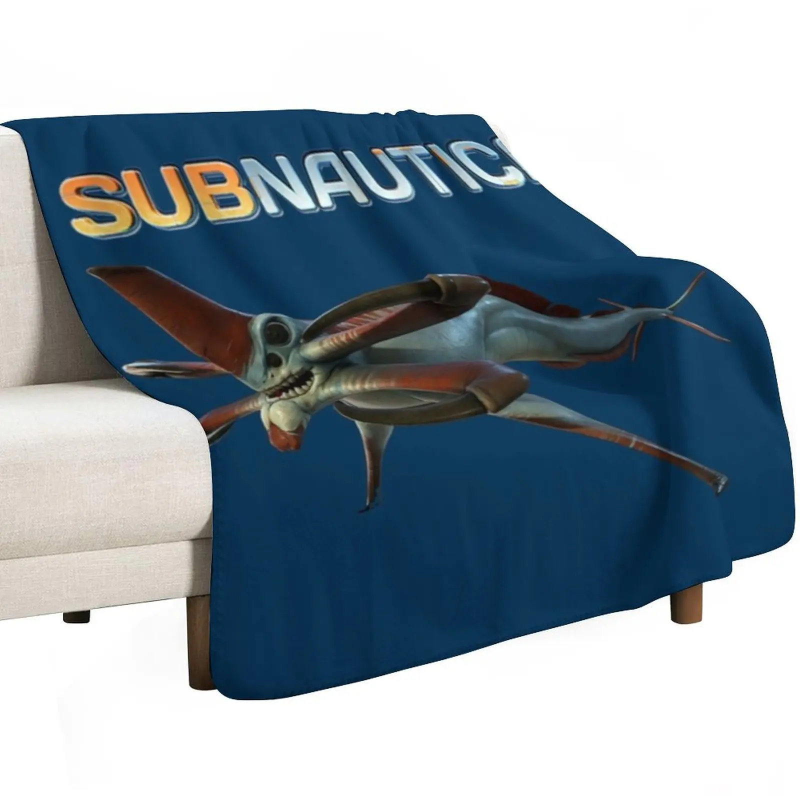 Subnautica - Reaper Leviathan Throw Blanket Softest Blankets Sofas Of Decoration cosplay anime Hairy For Baby Luxury Blankets