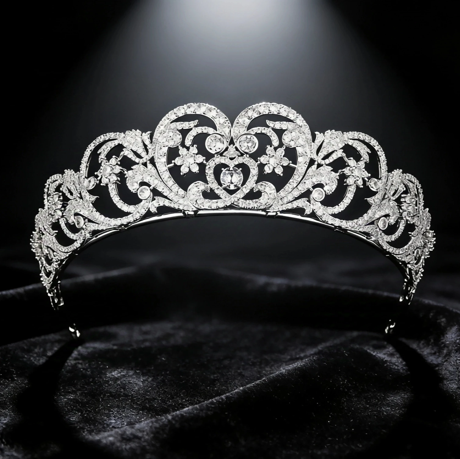 Princess Diana Style Zircon Crown Headwear European American Royal Wedding Accessory Grand Wedding Makeup Banquet Princess-like