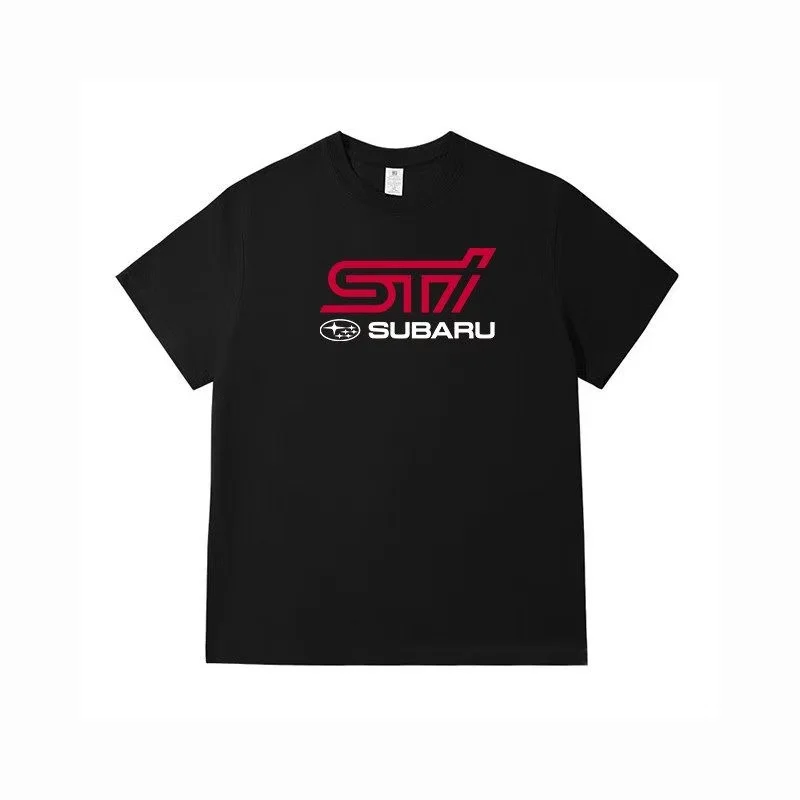 

SUBARUSTI peripheral short sleeved T-shirt for men and women JDM modified car fans World Rally clothes cotton summer clothes sho
