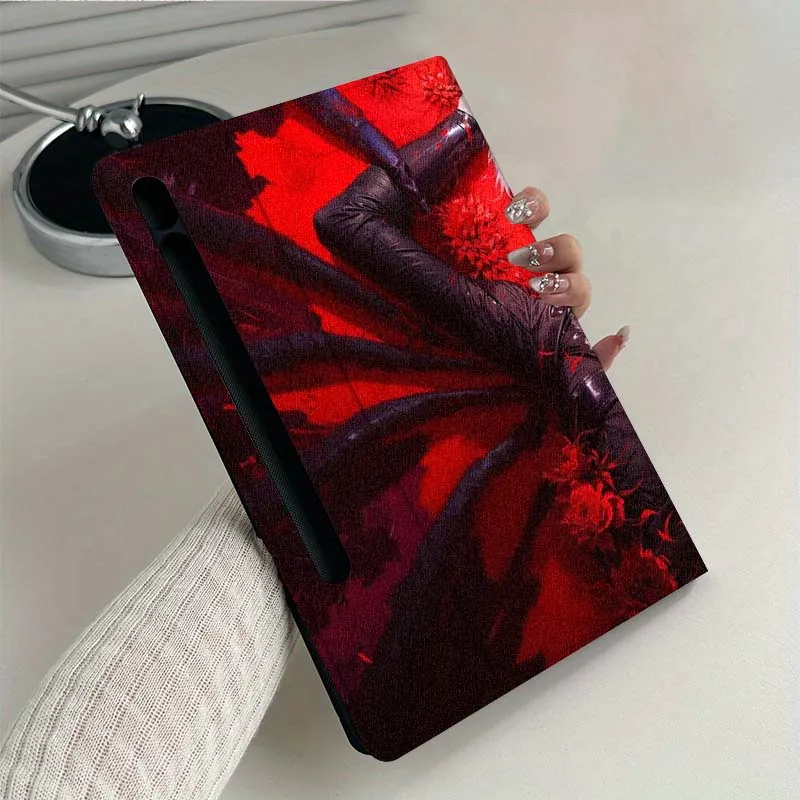 طوكيو الغول الفن الهزلي شعبية لسامسونج غالاكسي تبويب S9 S10 S6 S7 S8 FE زائد لايت بوصة غطاء قابل للطي اللوحي