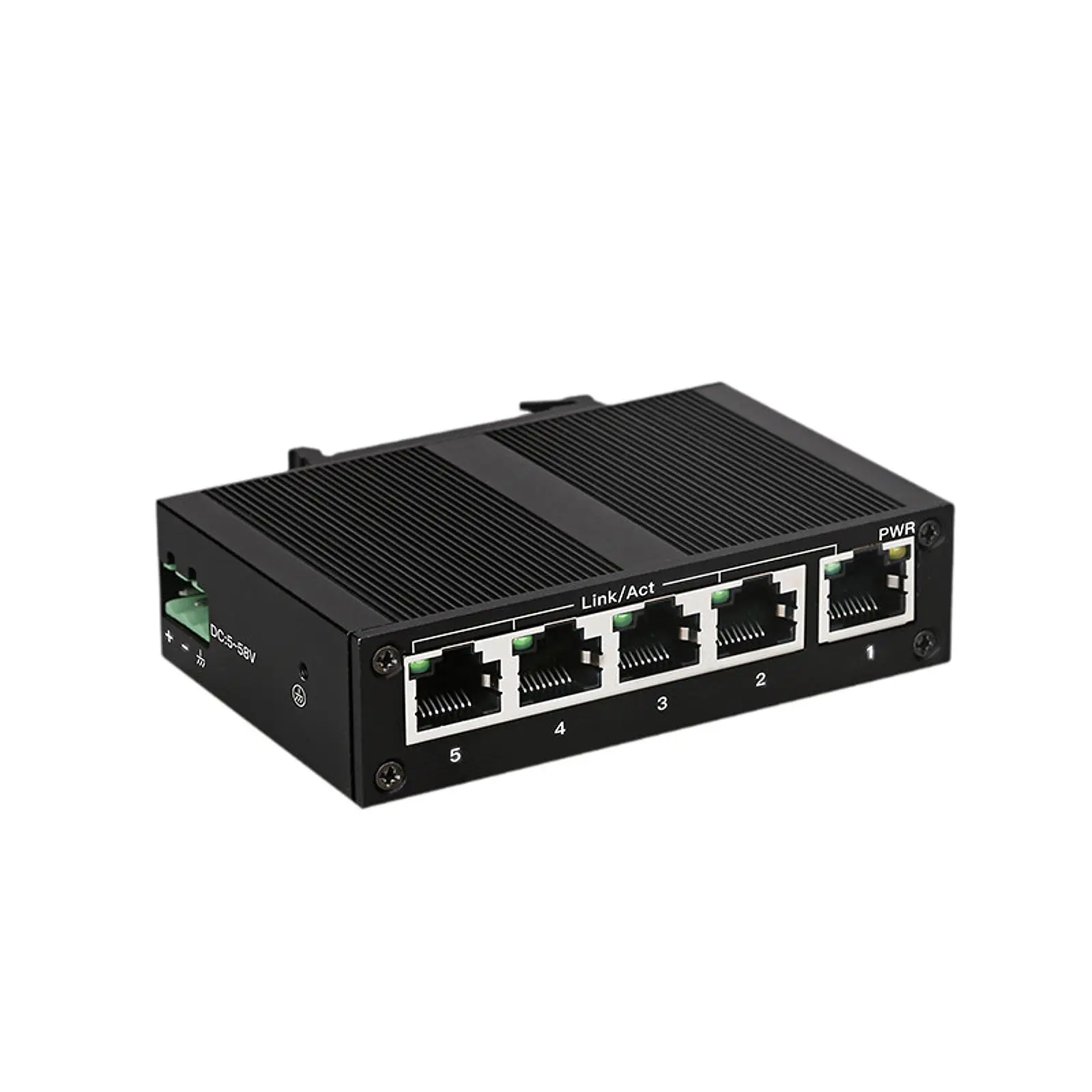 Ethernet Switch 10/100Mbps Plug and Play High Performance 5 Port Network Hub