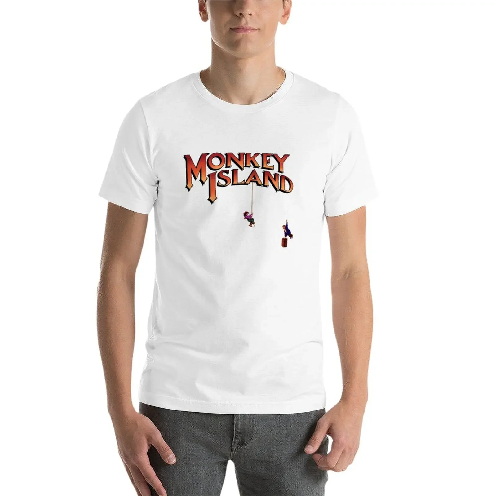 Monkey Island - Treasure found! T-Shirt cute tops Short sleeve tee plus sizes Short sleeve tee men