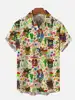 Men's Hawaiian Shirts with Mexican Arts