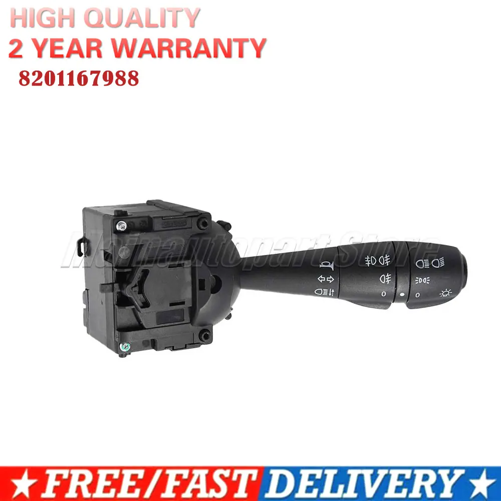 Przełącznik kolumny kierownicy dla Renault Dacia Dokker Lodgy Logan Sandero 2012- 251682 8201167988 681726046R 255405056R 255400337R