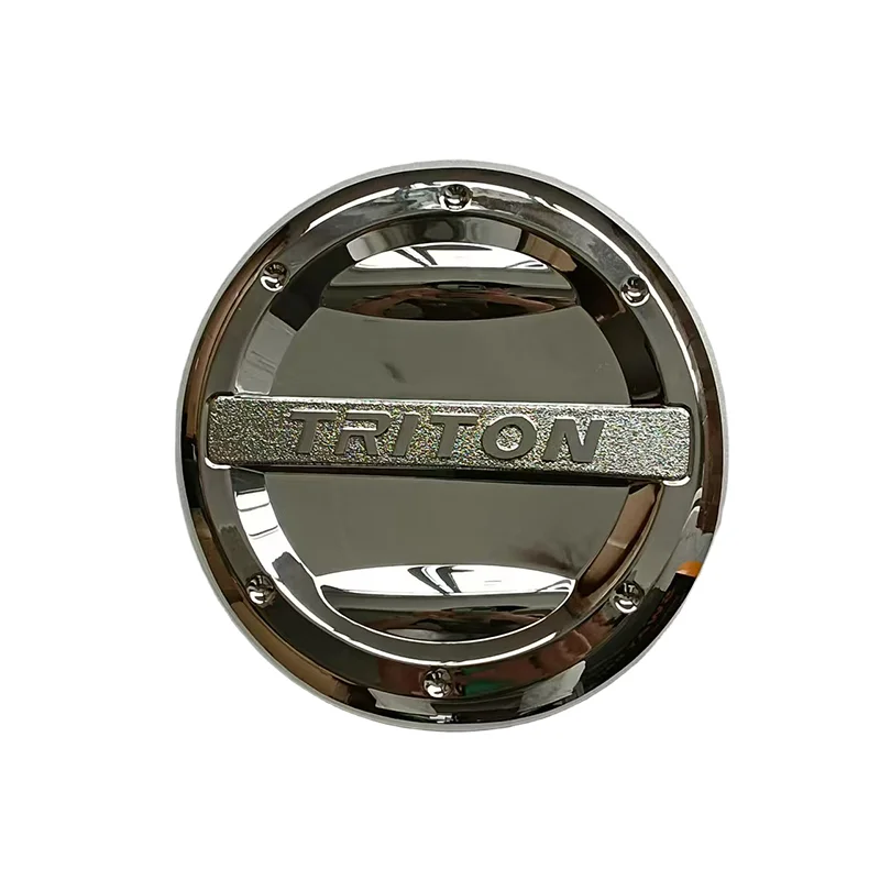 ABS كروم اللون مجموعة غطاء خزان الوقود لميتسوبيشي تريتون L200 2015-2018 ABS البلاستيك غطاء خزان الوقود اكسسوارات الديكور