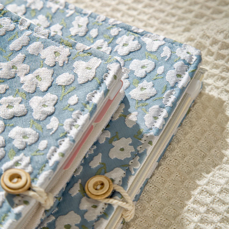 New Loose-leaf Handbook Literature and Art A5A6 Diary Handbook Cute Detachable Notebook Journal Notebook Fabric Production