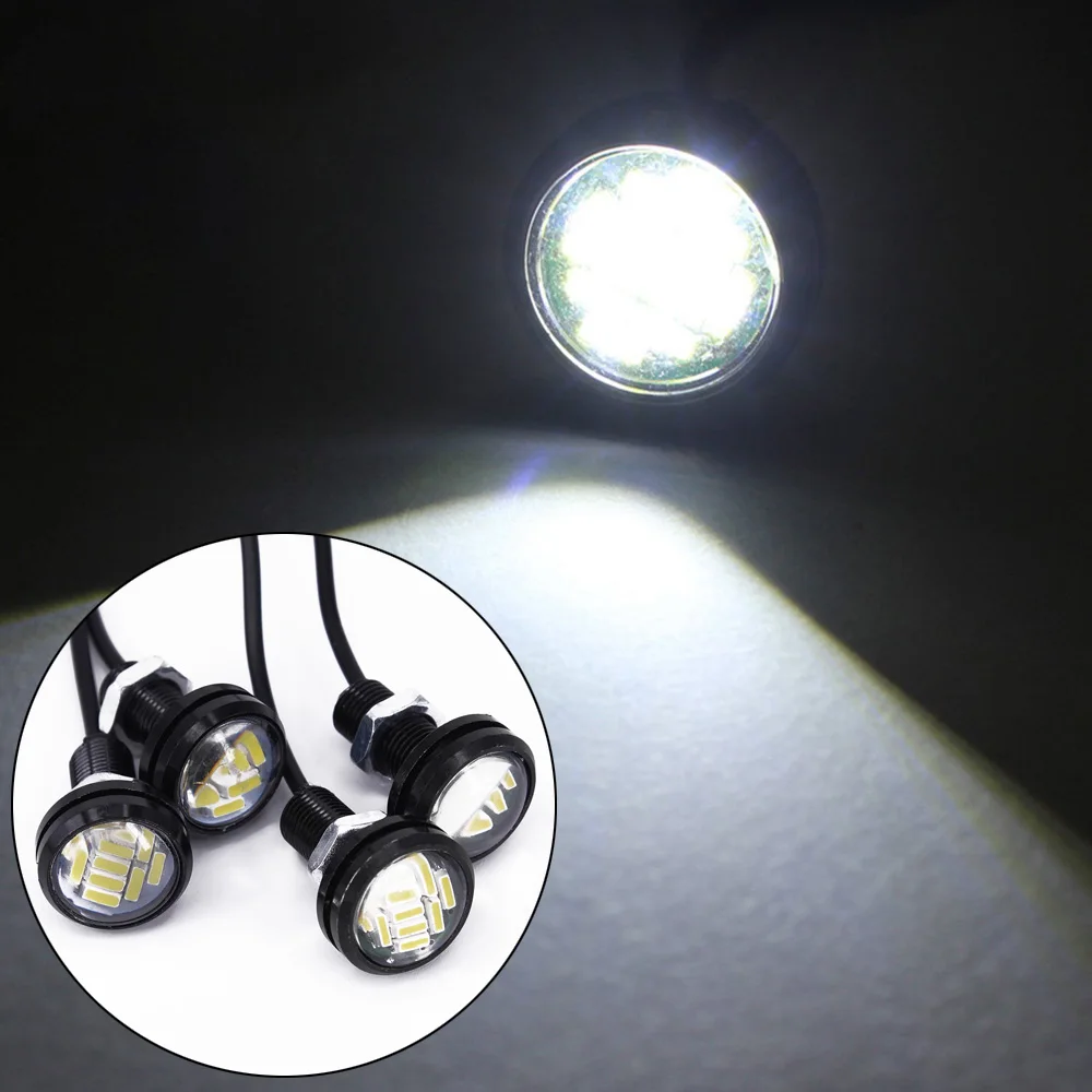 4Pcs LED Car Auto DRL Daytime Running Lights 12V 15W  White Backup Lamp Automobiles Reversing Parking Signal Lamp