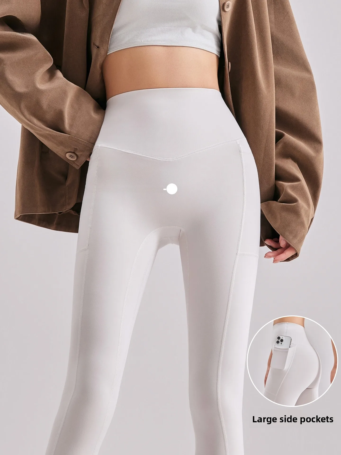 

Белые женские леггинсы для йоги, весна-осень, новинка, без неловких швов, с эффектом утяжки живота и подтяжки ягодиц, утягивающие, базовый слой, для спорта...