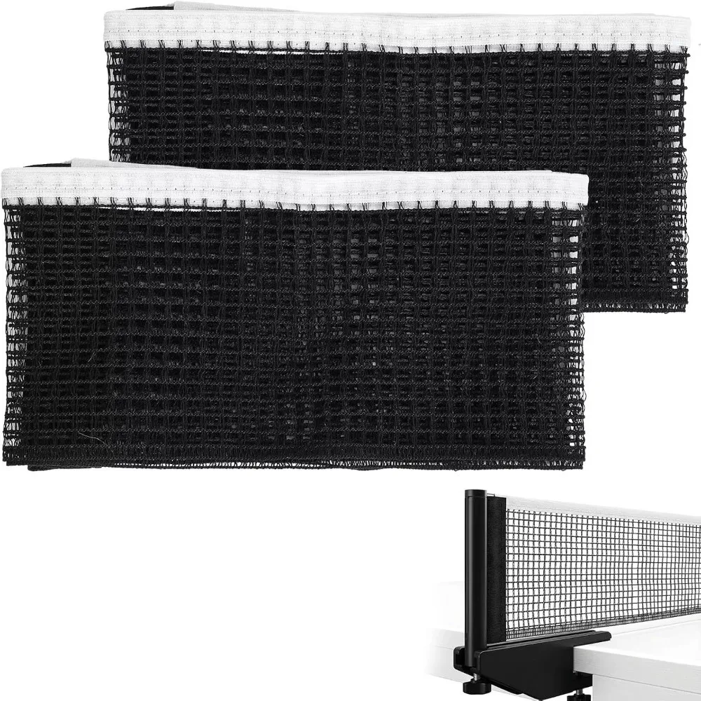 New Polyester Cotton Ping Pong Net PE Indoor Use Table Tennis Net Secure Attachment Durable Replacement Net Training Practice