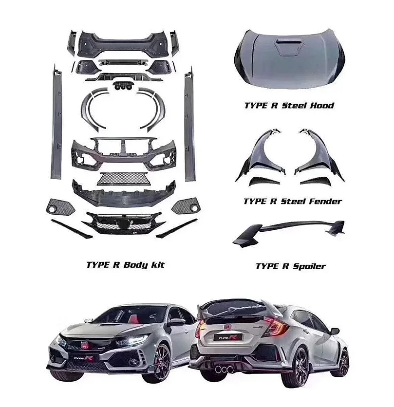 

honda civi Accessories Car Bumpers Body Kits For FK7 2016-2020 Upgrade FK8 Type R