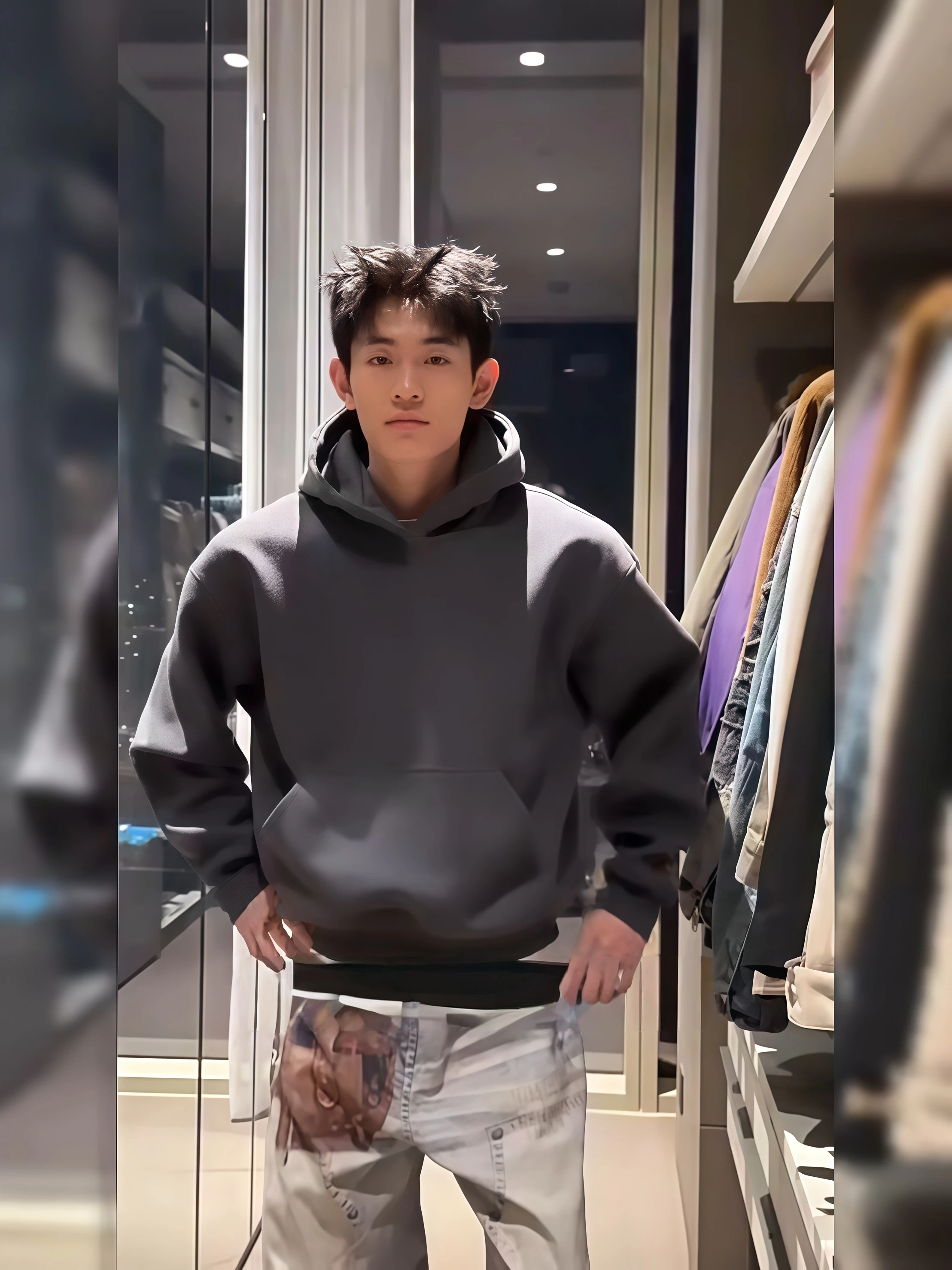 

American Sle Cleanfit Heavyweight Hard ort Hoodie Men's Winter Fce Lined Thiened eepskin Jaet Base Hat irt