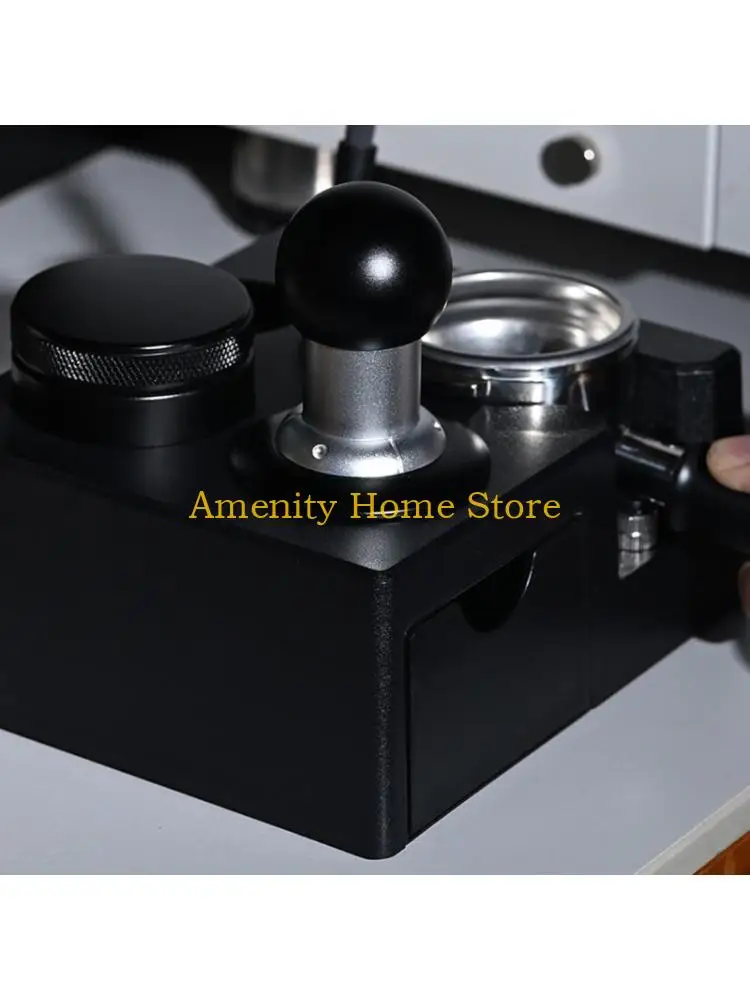

F26C 58mm Coffee Tamper with Triple Spring Loaded Calibrated Leveling Espresso Tamper Stainless Steels Rippled Base