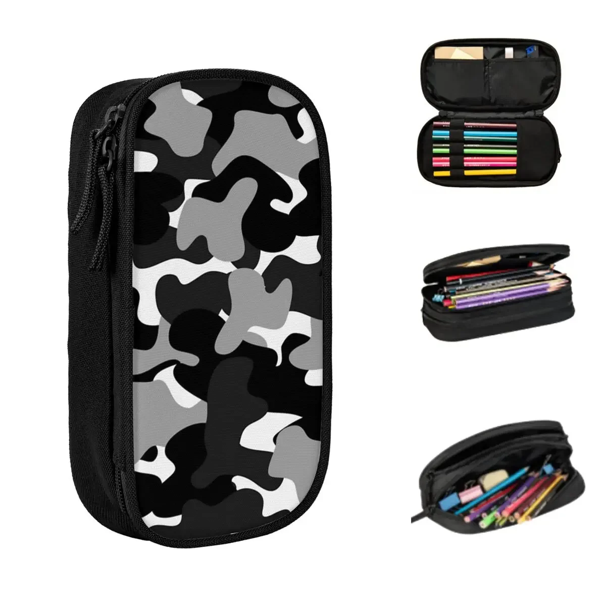 Camouflage Pattern  Army Background Camo Pencil Cases Big Capacity Pen Bags Pen Box Pencil Pouch For Boys Girls Students