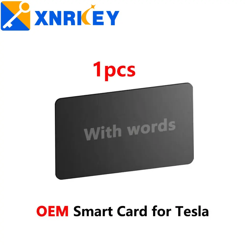 

XNRKEY OEM 1 PCS Smart Car Key Card Fob for Tesla Model 3 Model Y 2017-2022 Keyless Go DIY Program Genuine Smart Card