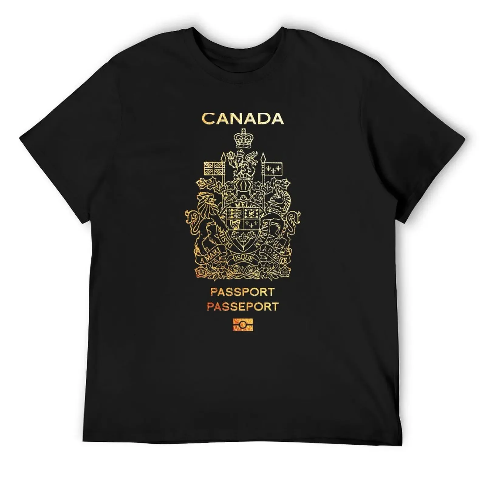 

Canadian Passport Cover T-Shirt luxury t-shirt Man t-shirt vintage graphic tee shirts men graphic