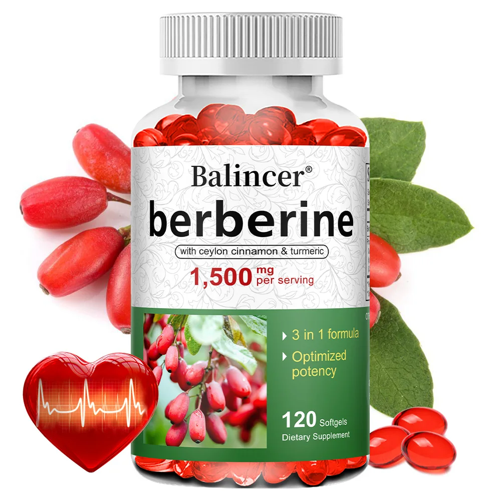 

Berberine with Ceylon Cinnamon Capsules-Immune System Support,Promotes Metabolism,Helps Cardiovascular,Gastrointestinal Health