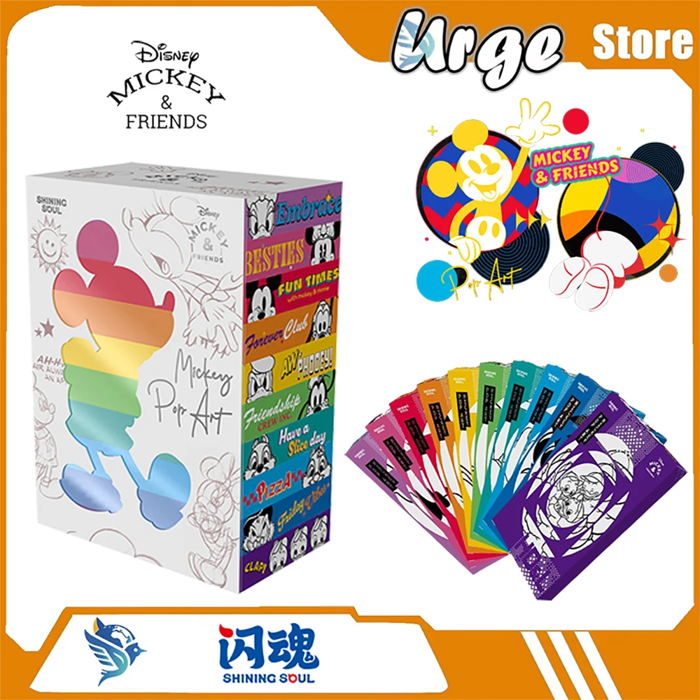 ShiningSoul & Disney Co-Branded Cards - Mickey And Friends - Pop Art Collection Card Trendy Play Peripheral Toys Gift Guide