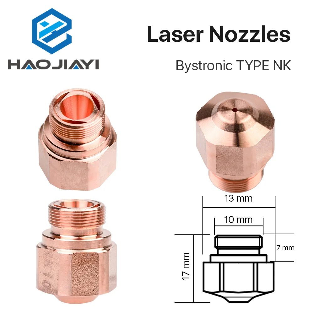 OEM  Laser Nozzle M10 H17 D13 NK HK H K Series 0.8-4.0mm Caliber for  Fiber Laser Cutting Head