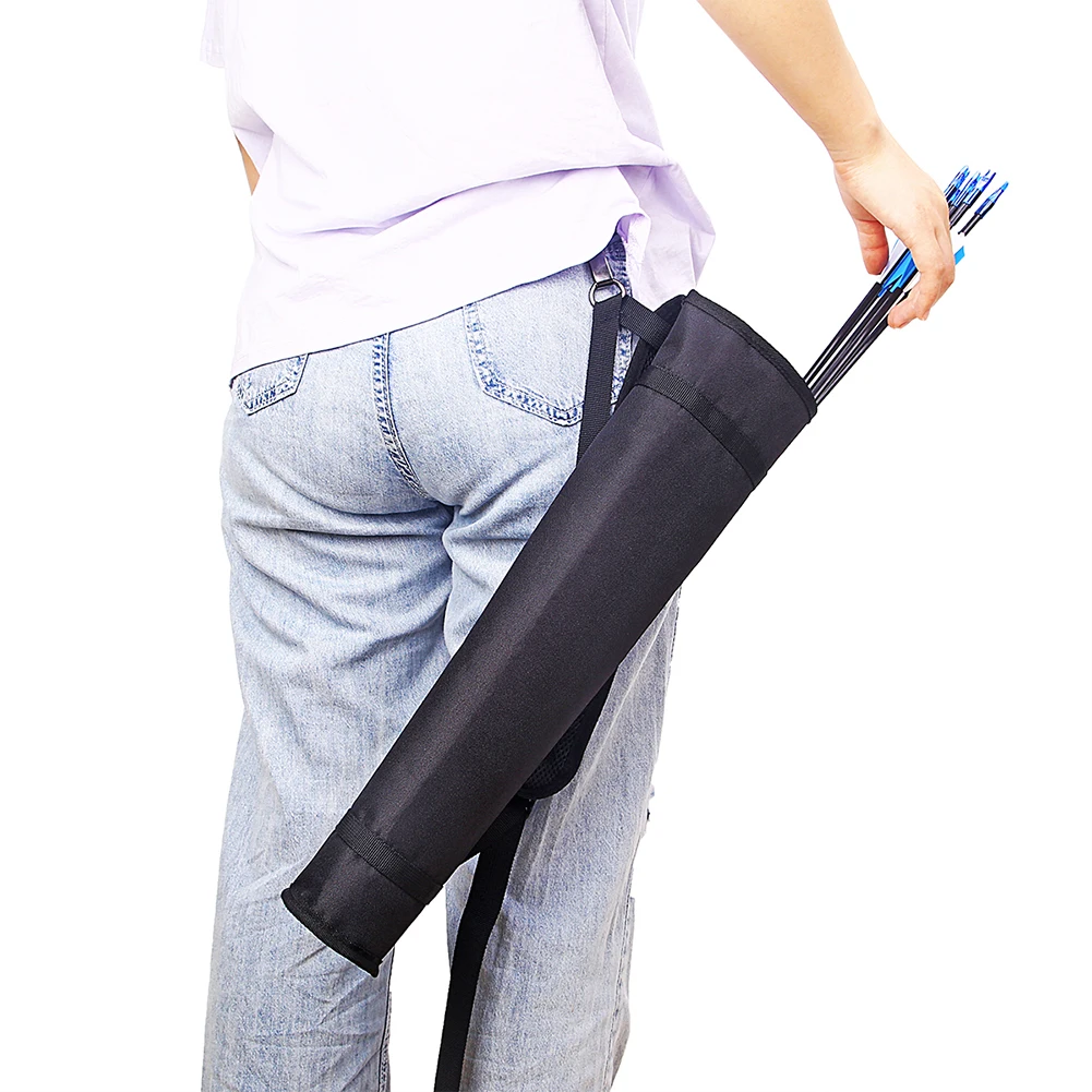 Archery Arrow Quiver Holder Adjustable Archery Back Arrow Quiver Holder Tube Hip Quiver for Bow Hunting and Target Practicing