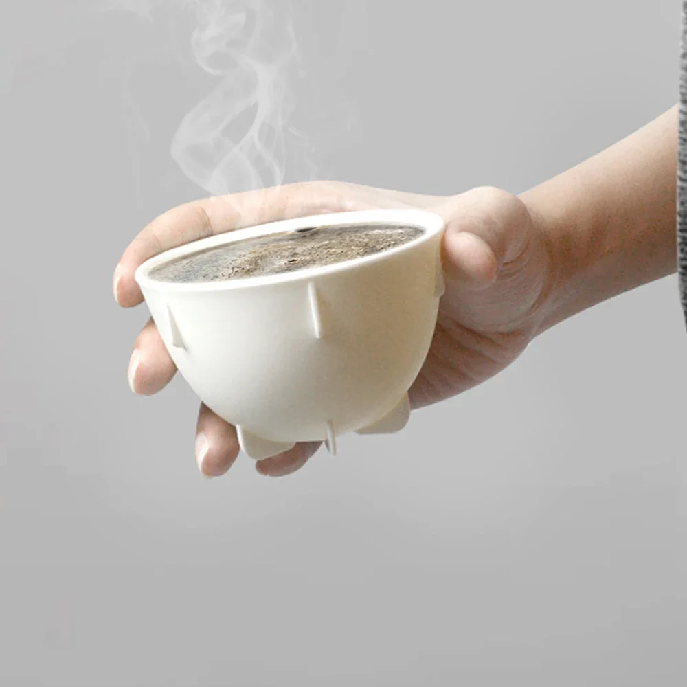 6pcs Coffee Cup Measuring Bowl 200ml/7oz Large Capacity Stackable PP Anti-Shatter Reduced Coffee Evaluation Bowl Barista Tools