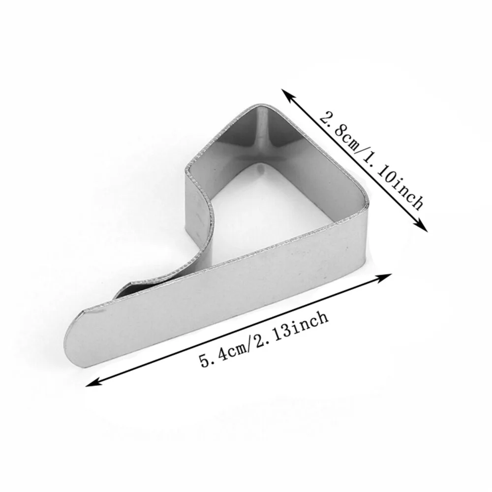 Durable Stainless Steel Tablecloth Clamps Non Slip Table Cover Clip Adjustable Holder For Outdoor Glass Dining Table