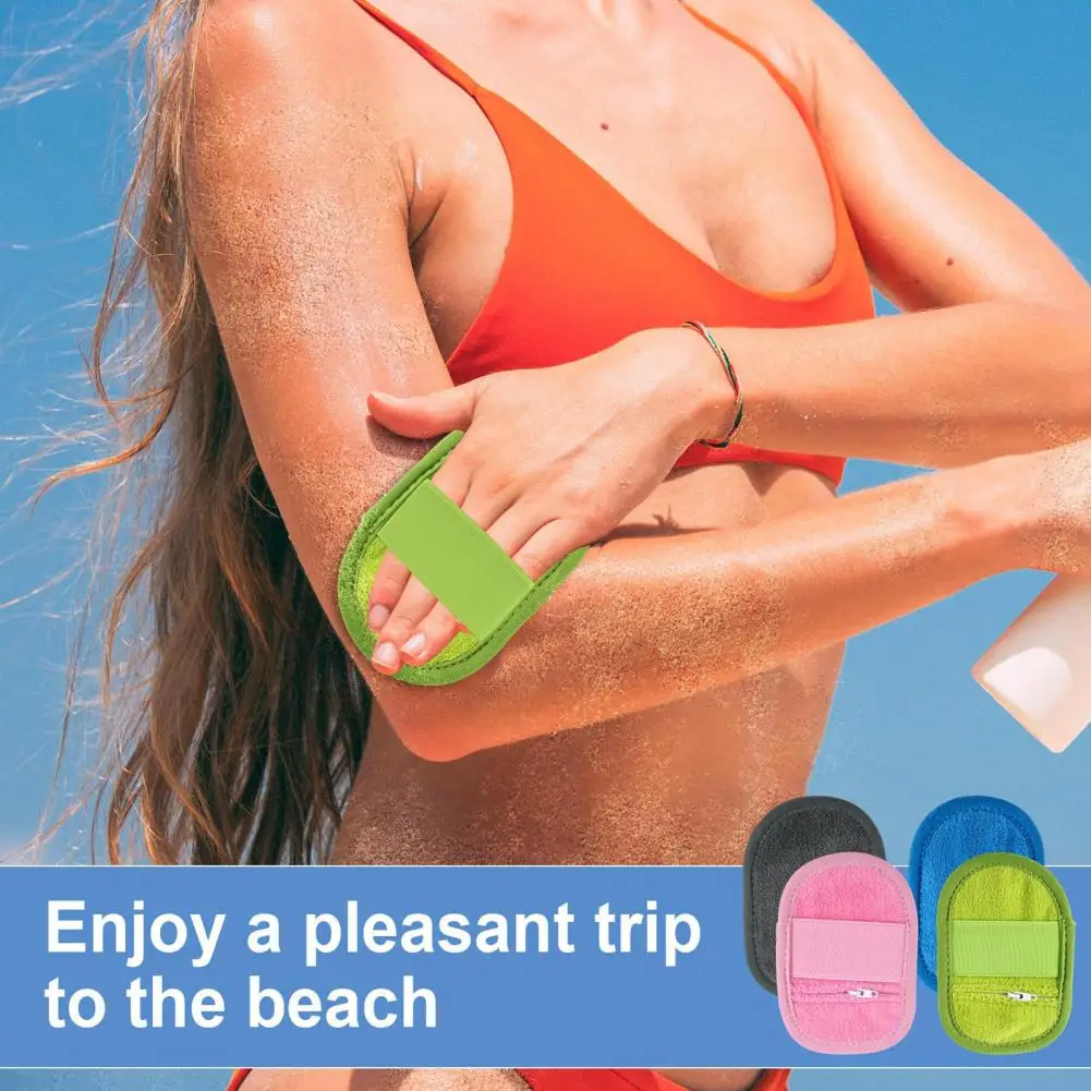 

Sand Brush for Skin Sand Remover Bag Beach Sand Remover Mitt for Travel Camping Talc-free Removal Bag for Adults Kids 50%