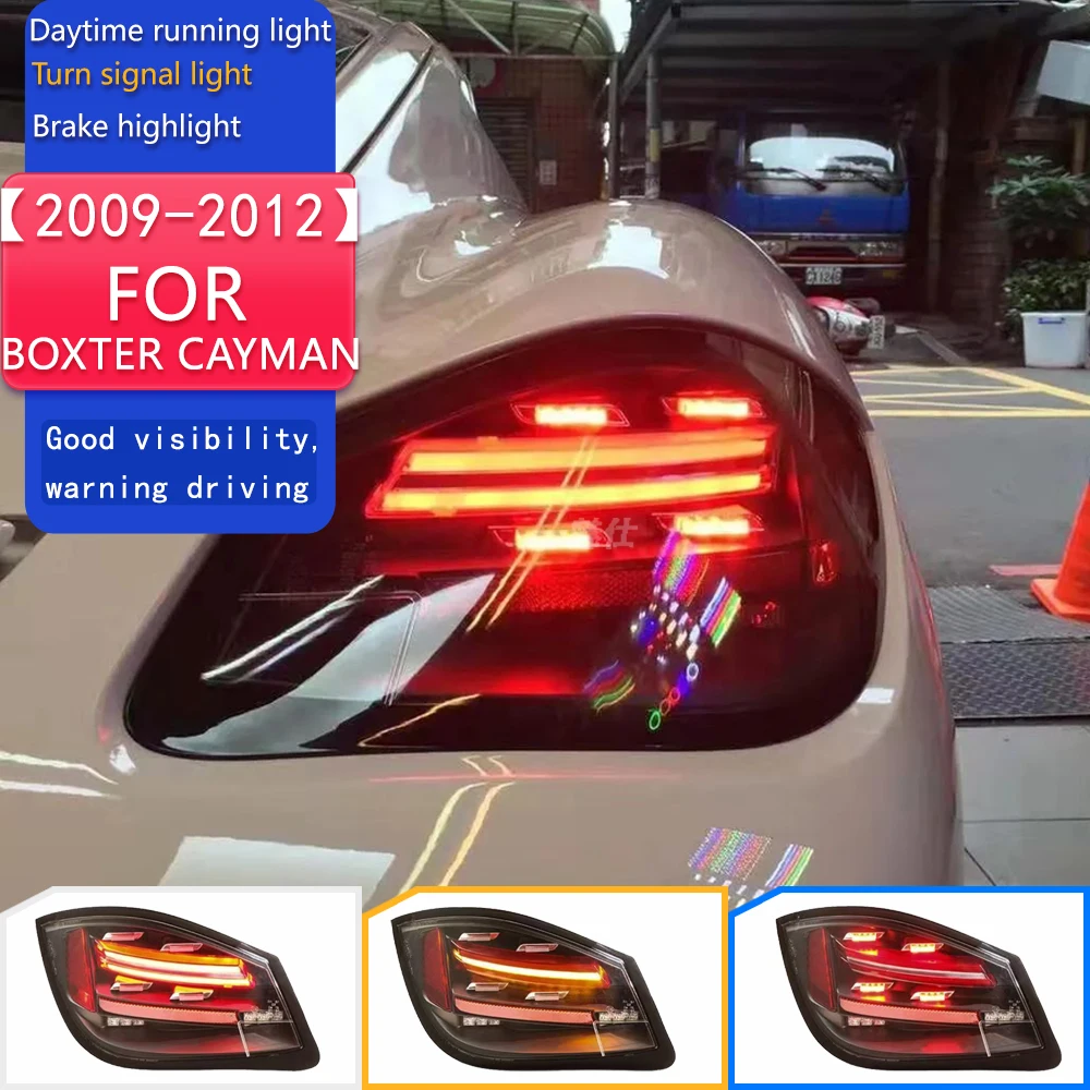 

Car Taillights Assembly For Porsche Cayman 987.2 2009-2012 Upgrade New Style LED Highlight Flashing Auto Rear Lamps Accessories