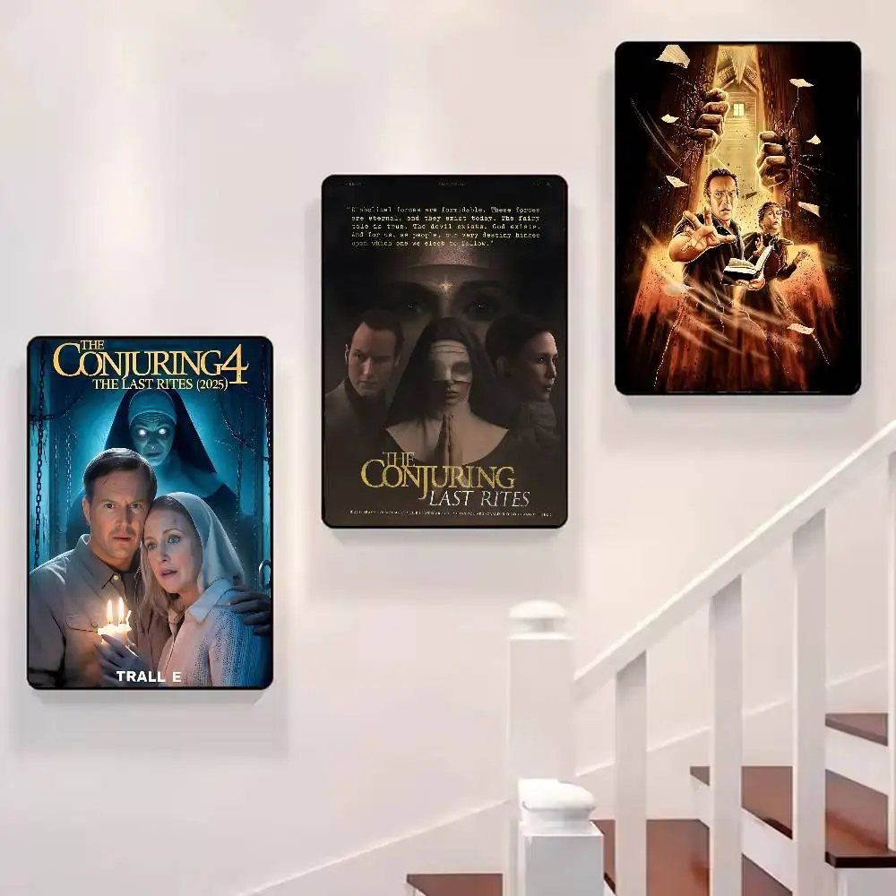 ملصق فني لفيلم الرعب T-The Conjuring Last Rites-MT مع مطبوعات هدية تزيين غرفة النوم وغرفة المعيشة