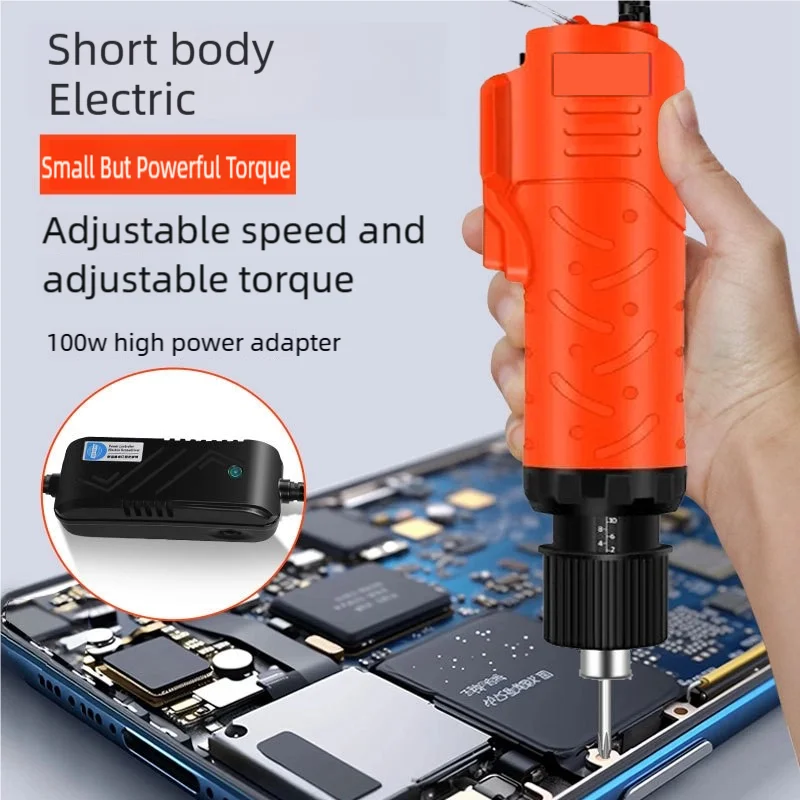 Straight Handle Short Electric Screwdriver Mini 801 802 S1/4 Screwdriver 220V Straight Tool for Home Industrial DIY Power Tool