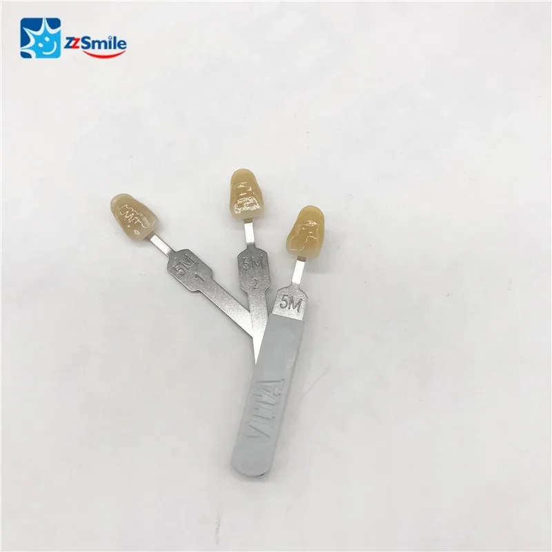 Gigi palsu panduan warna gigi 3D-MASTER dengan panduan warna diputihkan/bagan warna gigi 29 warna resin veneer tambalan keramik