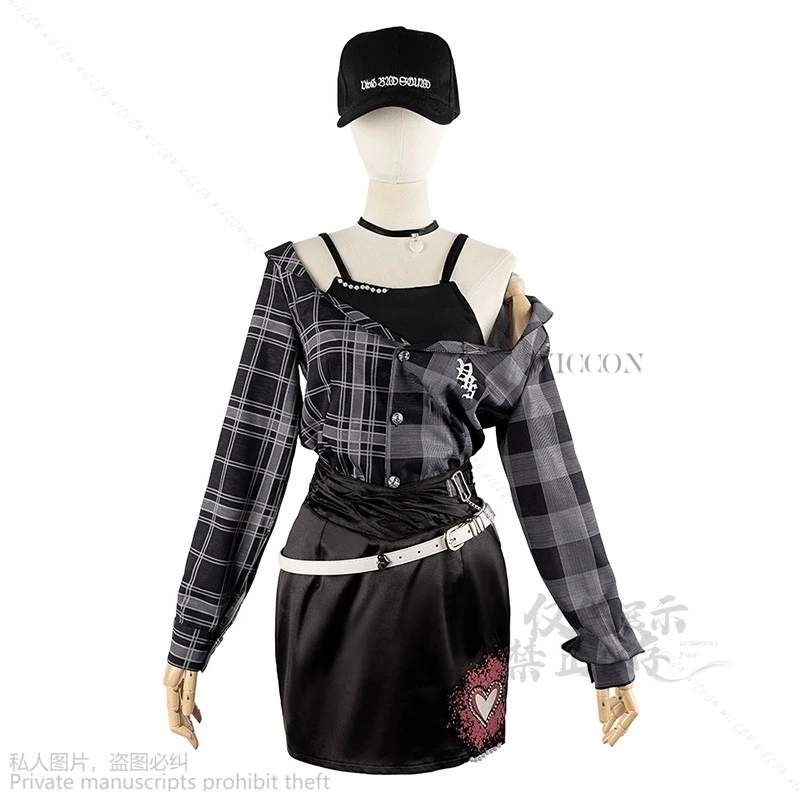 Azusawa Kohane Anime Cosplay Project Sekai Vbs Cos Kostuum Prop Pruik Koffie Jas Uniform Pruik Set Halloween Party Outfit Voor Vrouwen