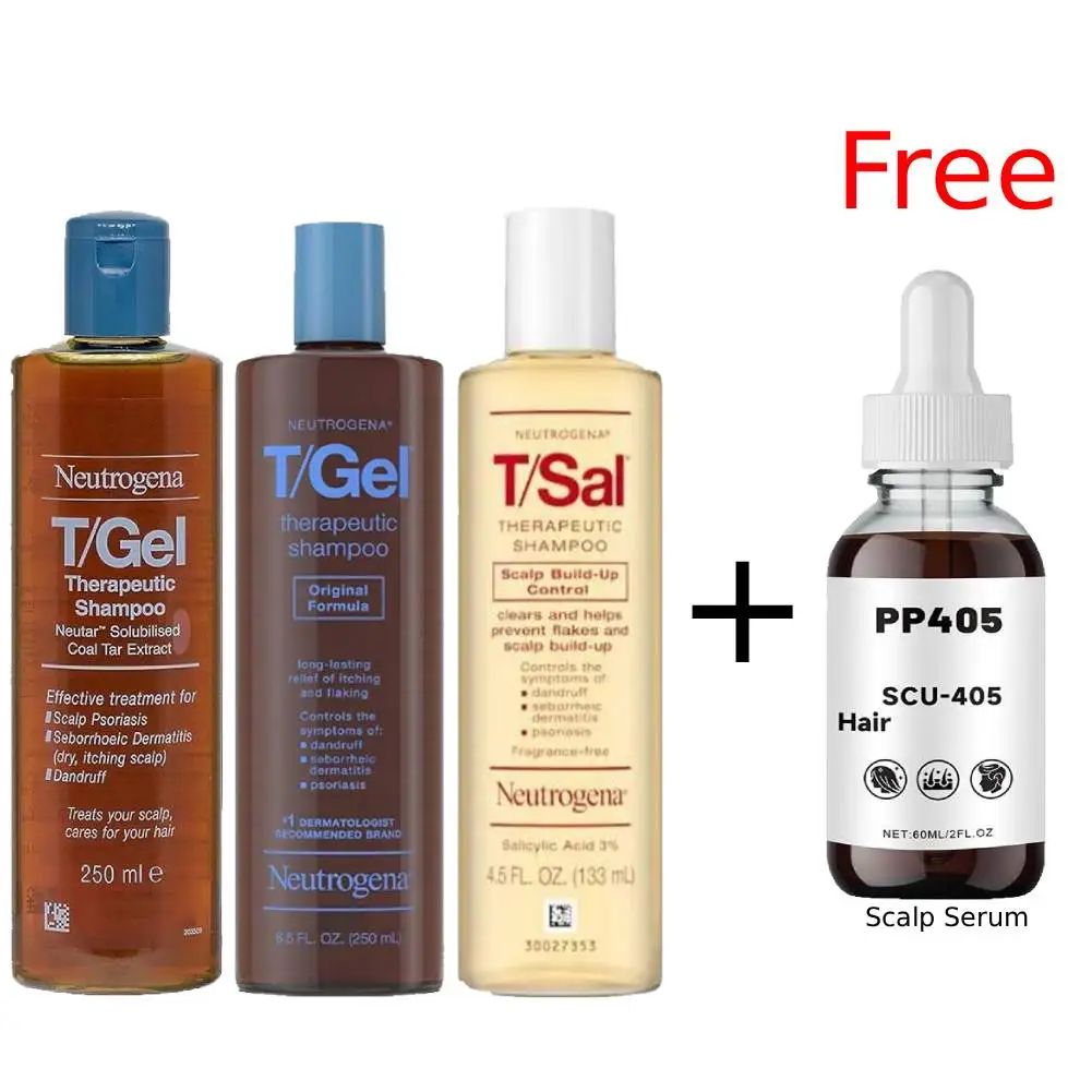 Champú Neutrogena T/Gel con Alquitrán de Carbón al 2%, Anticaspa, Alivia la Picazón, Controla la Grasa del Cuero Cabelludo, Cuidado del Cabello para Cuero Cabelludo Sensible