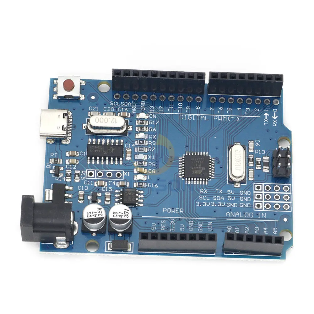 For arduino -R3 development board ATmega328P single-chip module improved TYPE-C interface
