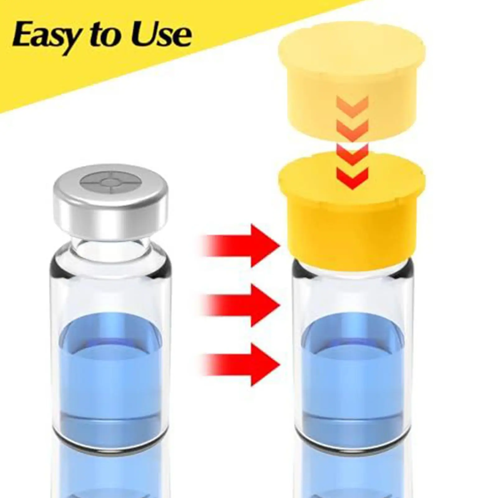 Small Vials Caps 6 Piece Labware Reusable Dust-Resistant Cover For Lids Quick Organization Identification Industrial Scientific