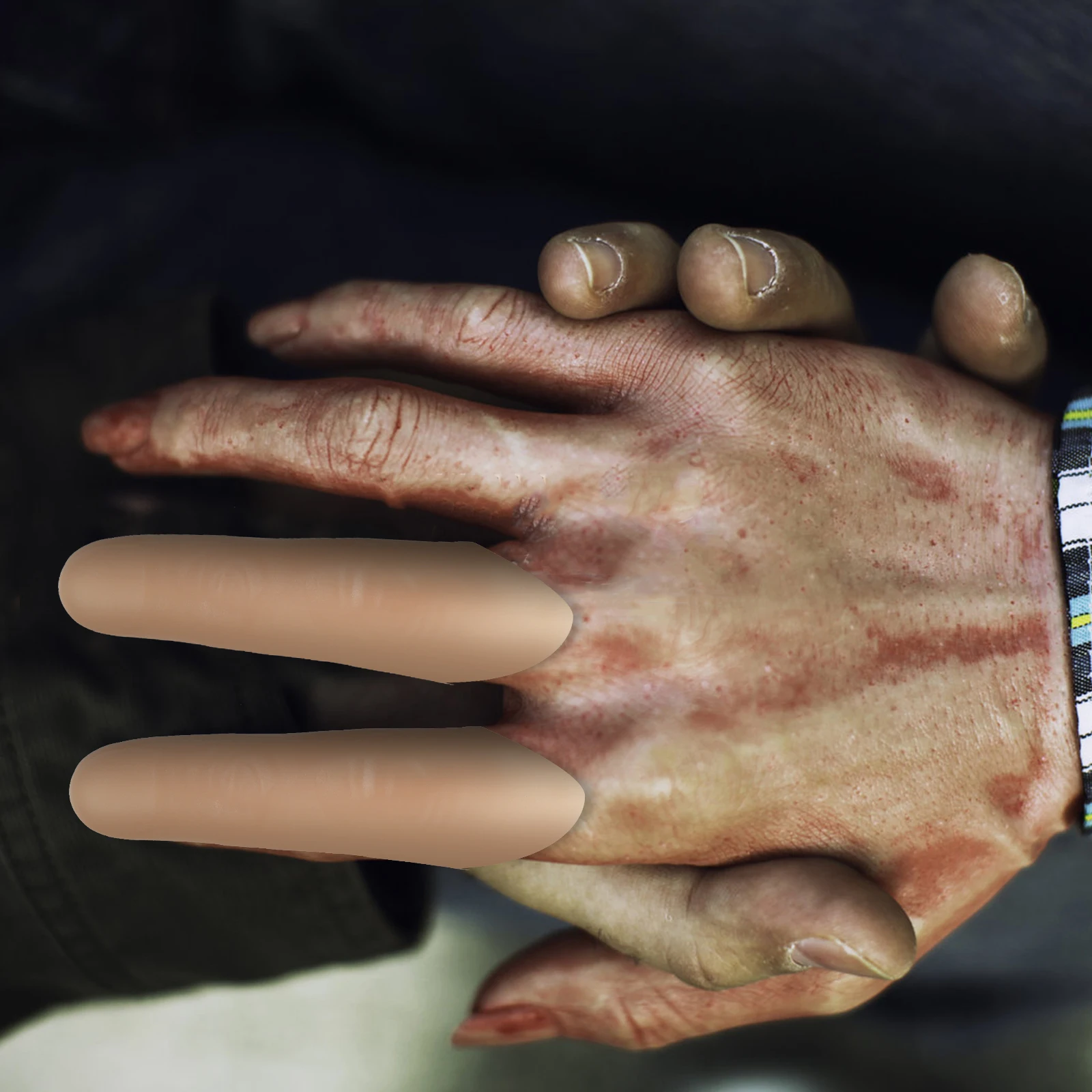 5 قطع محاكاة خدعة الاصبع الطويلة للحزب الدعائم مضحك الكمامة هدية نكتة العنصر الكبار الاطفال وهمية فنجر التبعي الجدة