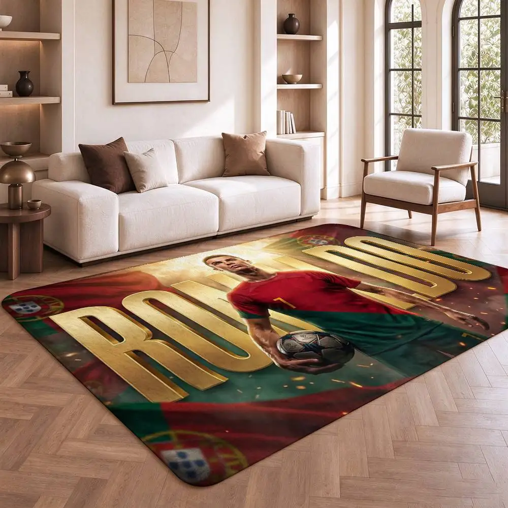 CR7 R-Ronaldo Football Player  Shower Room Absorbent Small Floor Mat Soft Comfortable Decorative Foot Mat