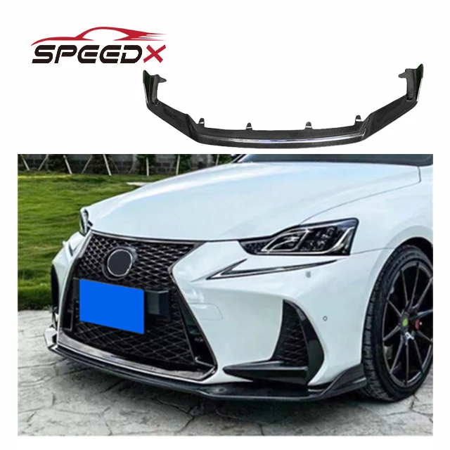

For Lexus IS 250 300 XE30 17-19 Upgrade Artisan Style Front Lip Body Kit Lexus IS Carbon Fiber Front Lip