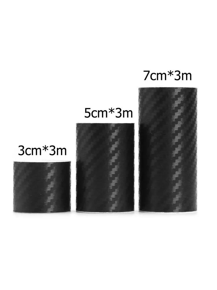 AliExpress 1pc Carbon Fiber Car Sticker Paste Waterproof Protector Strip Auto Door Sill Side Mirror Anti Scratch Tape Protection Film