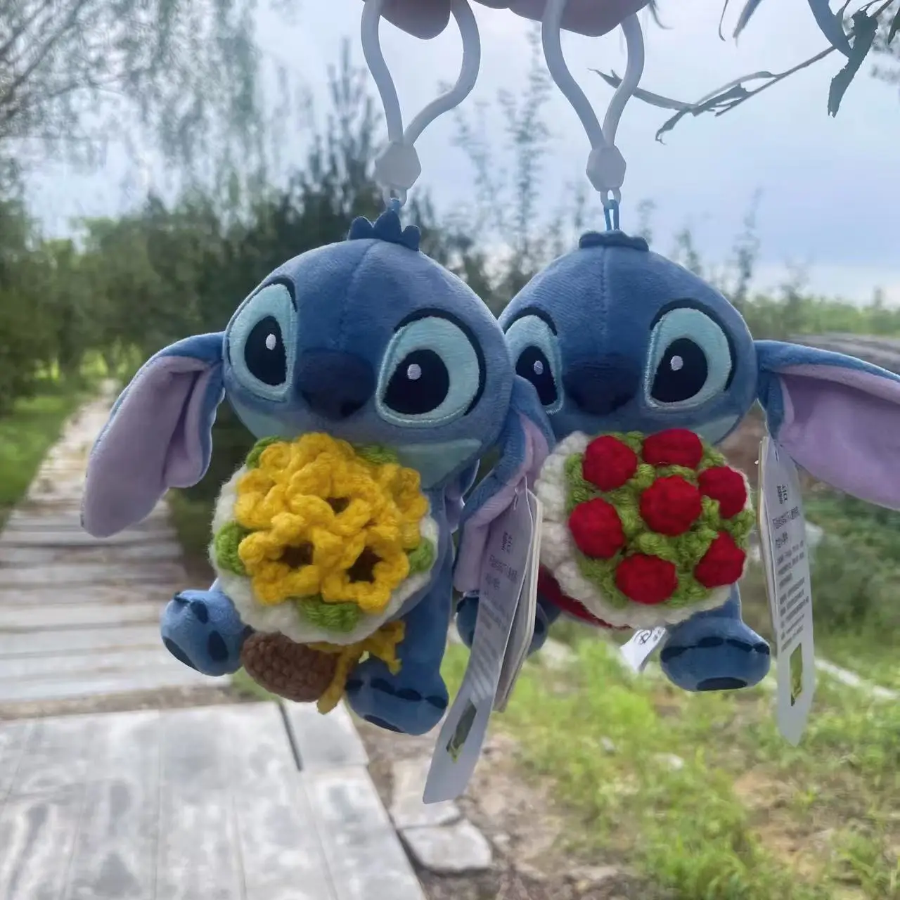 ليلو وستيتش ويني ذا بوه ألعاب الدمى القطيفة قلادة صغيرة لطيف أفخم حقيبة سلسلة مفاتيح معلقة هدايا عيد الميلاد للأطفال