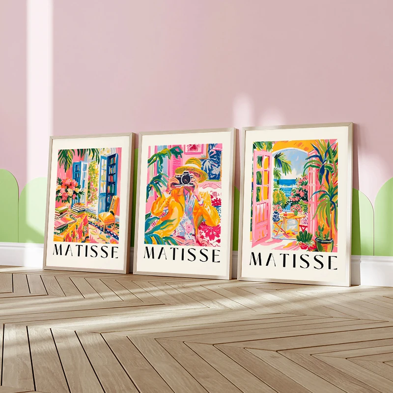 1PCS frameless Canvas paintingVintage Abstract Matisse Color Art Animals Plants Landscape Figures Poster Canvas Art Paint Prints