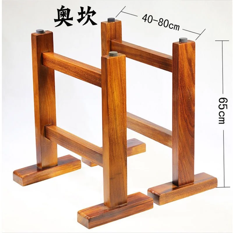 Suporte de perna de mesa de madeira maciça grande tripé Okan nogueira mesa de chá perna suporte de mesa perna de suporte de mesa