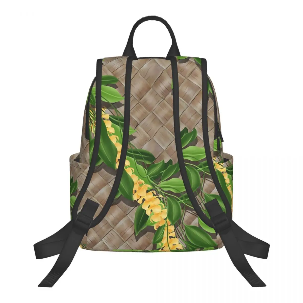 Puakenikeni Single Leis On Turquoise (5) Student Backpack School Bag Hiking Travel Daypack for Men Women Bookbag Shoulder Bags