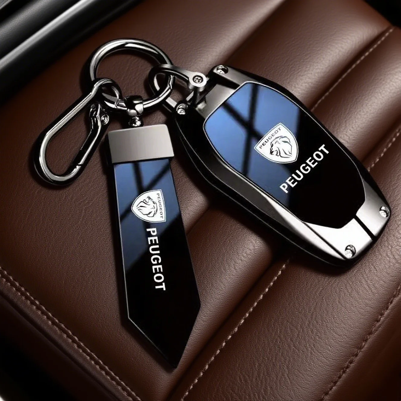 Metal Car Remote Key Case Fob Cover Holder Shell For Peugeot 206 307 308 3008 207 208 407 408 508 2008 5008 107 106 Accessories