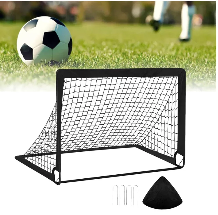Gawang sepak bola kecil portabel untuk latihan di luar ruangan tahun 2025, sepak bola pantai, grosir