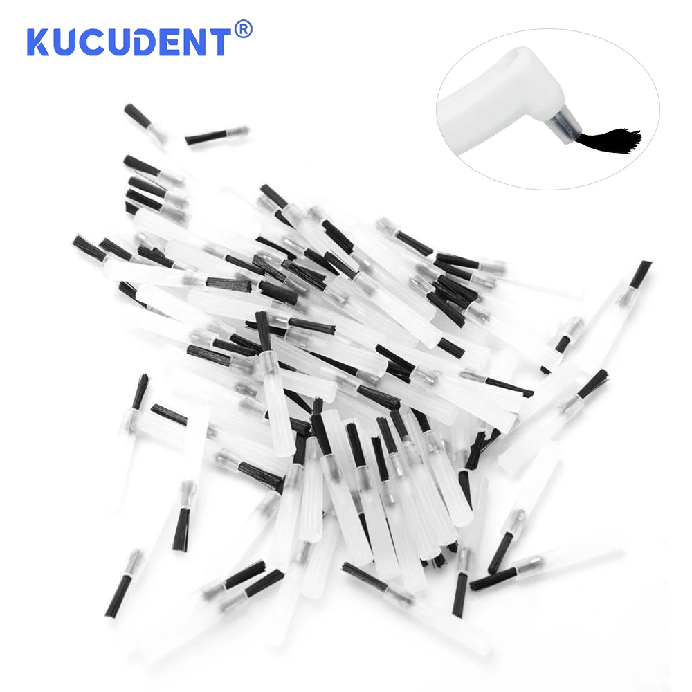 KUCUDENT Dental Disposable Composite Brush Tips Brushes Handles Dentistry Adhesive Applicator Material Dentistry Lab Tools - Image 2