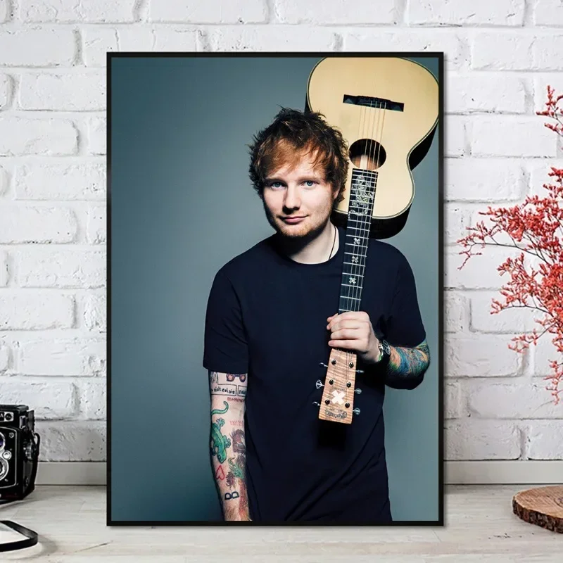 Famous Singer Ed Sheeran HD Poster Music Album Portrait Canvas Painting Print Wall Art Picture for Living Room Home Decoration