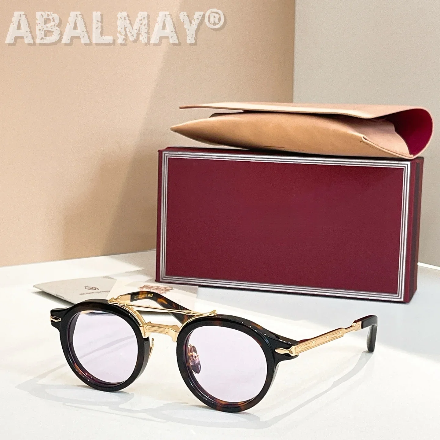 

Top Quality Sunglasses for Men and Women DELAGE SIZE 45-25 Style UV400 Retro Fashion Special Design Sun Glasses with box